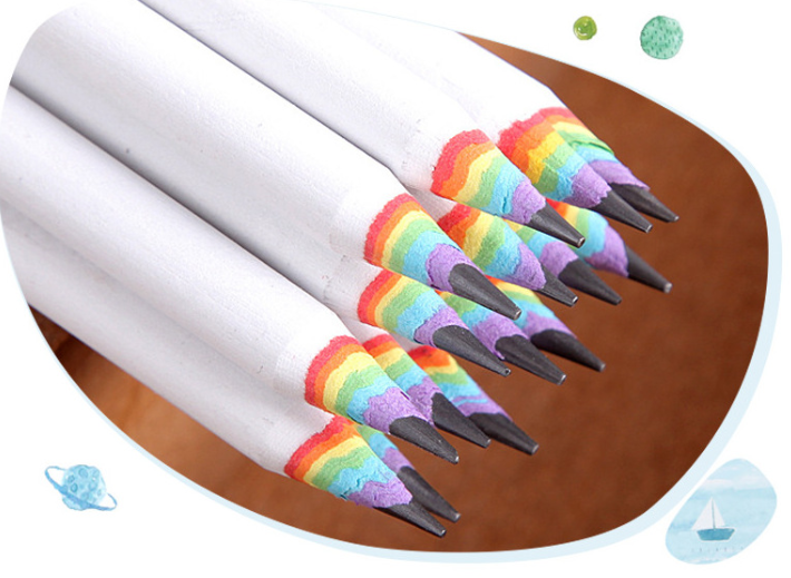 Rainbow HB Environmental Pencil Creative Stationery