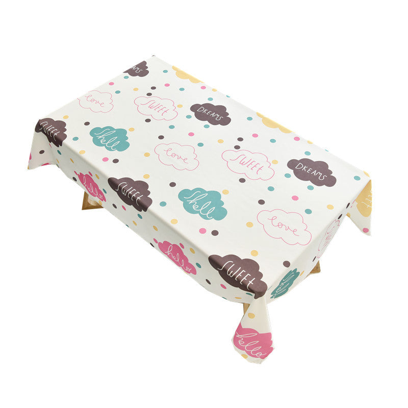 Polka Dot Waterproof Coffee Table Table Cloth