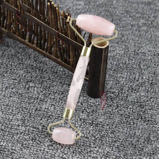 Pink Crystal Roller Crystal Jade Face Facial Massager Aventurine Amethyst Massage Stick Packaging Box Meridian Insurance