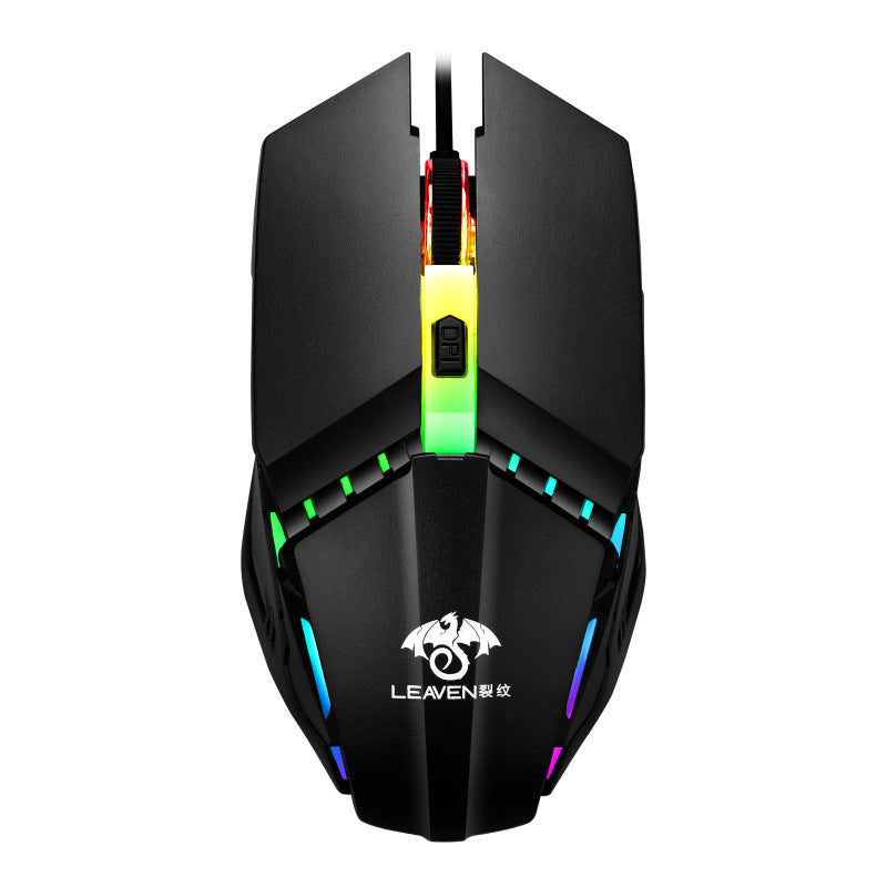 Usb Wired Computer Office Gaming Luminous Rgb Mechanical Mouse