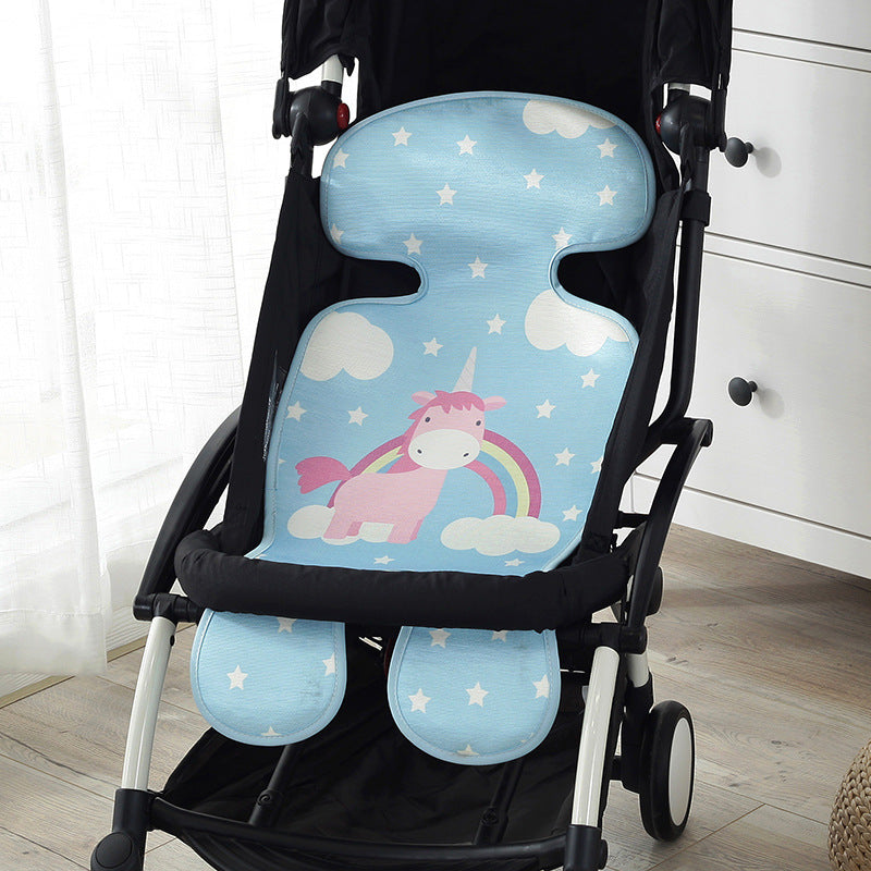 Summer Stroller Cooling Pad 3D Air Mesh Breathable Stroller Mat Mattress Latex Baby Car Seat Cover Cushion