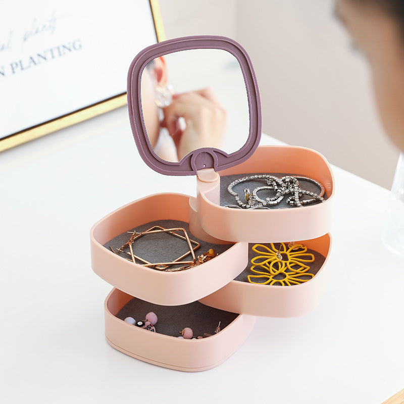 Creative Ring Earring Necklace Storage Box