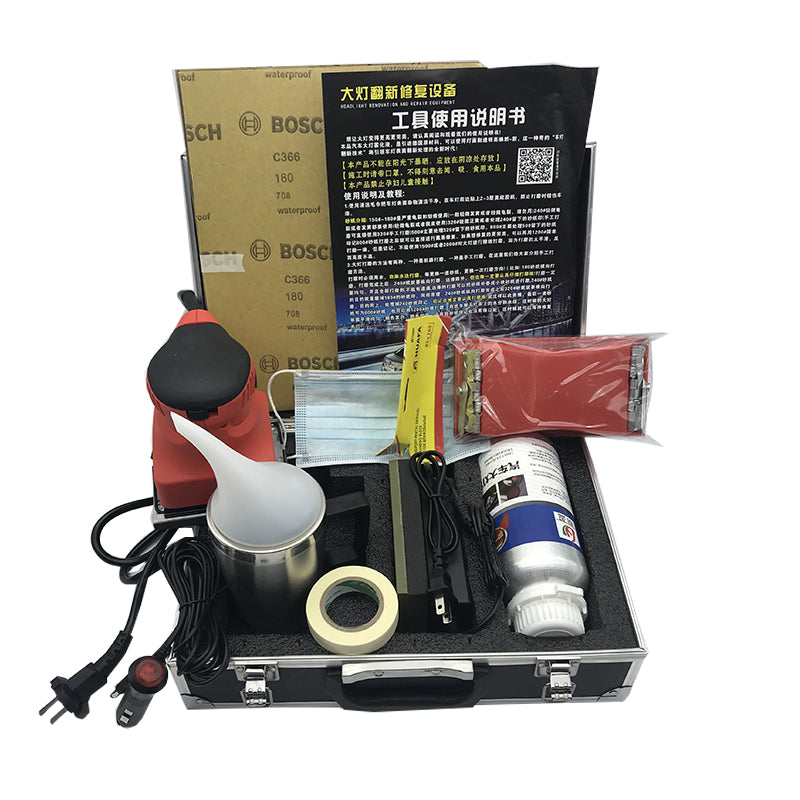 Car Headlight Repair And Refurbishment Tool Set Repair Fluid