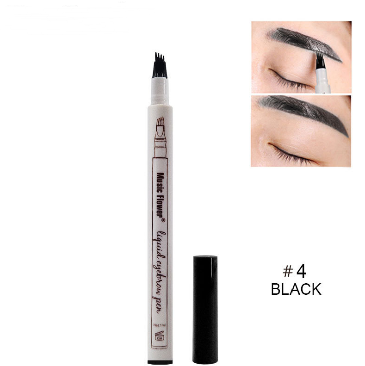 Waterproof Natural Eyebrow Pen Four-claw Eye Brow Tint Fork Tip Eyebrow Tattoo Pencil