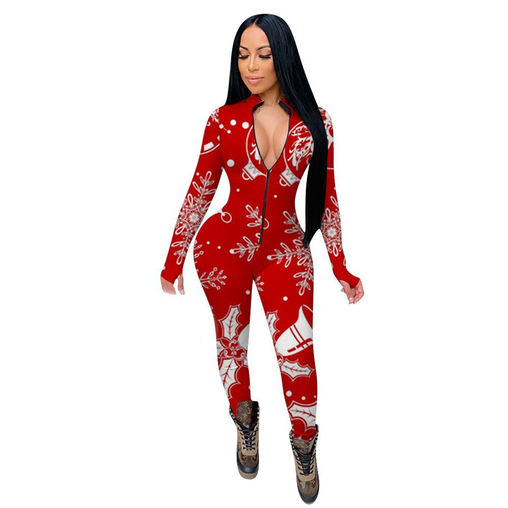 Christmas Element Jumpsuit Casual Jumpsuit