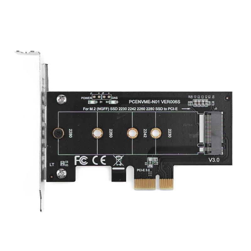 M2 To PCI-E 1X PCI-E To M.2 Hard Drive NVME Adapter Card SSD Hard Drive Card Reader 1X Test Card