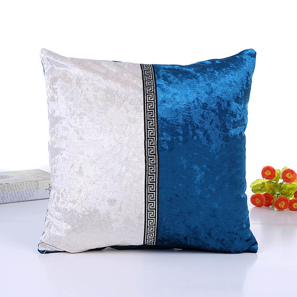 Fashionable And Simple Stitching Plush Chemical Fiber Pillow