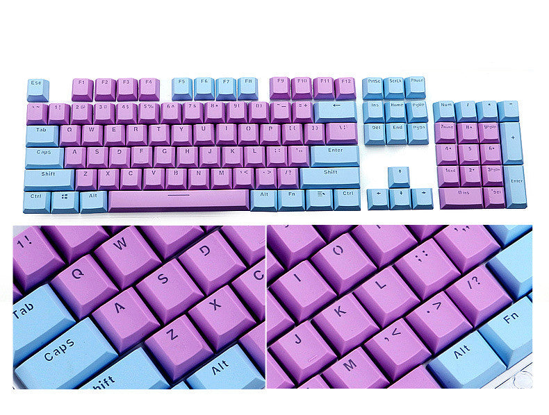 Transparent Keyboard Cap Mechanical Keyboard Key Cap Dedicated Color Key Cap Personalized Two-color Key Cap