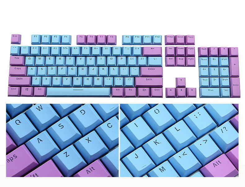 Transparent Keyboard Cap Mechanical Keyboard Key Cap Dedicated Color Key Cap Personalized Two-color Key Cap