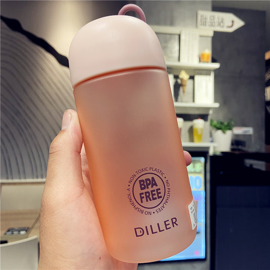 Outdoor Sport Bottle Portable Travel Scrub Water Drinking Cup Leak Proof Simple Scrub Space Cup Outdoor Sports Hand Cup A1