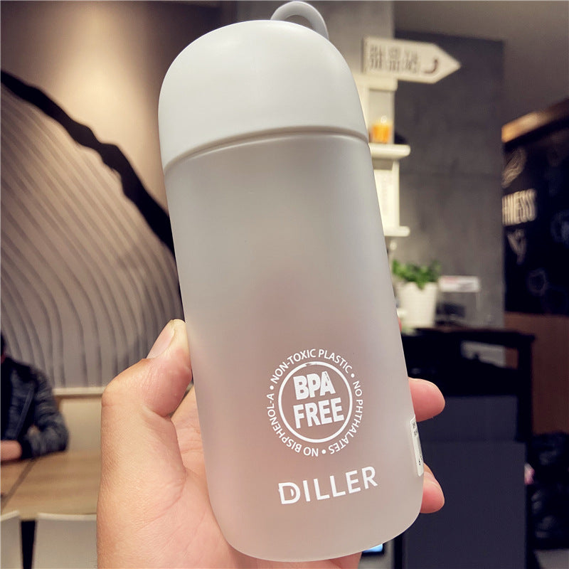 Outdoor Sport Bottle Portable Travel Scrub Water Drinking Cup Leak Proof Simple Scrub Space Cup Outdoor Sports Hand Cup A1