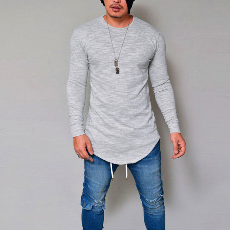 Round Neck Slim Solid Color Foreign Trade Wish