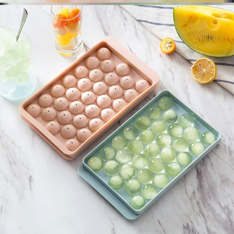 Silicone Ice Tray 3D Round Ice Molds Home Bar Party Use Round Ball Ice Cube Makers Kitchen DIY Ice Cream Moulds