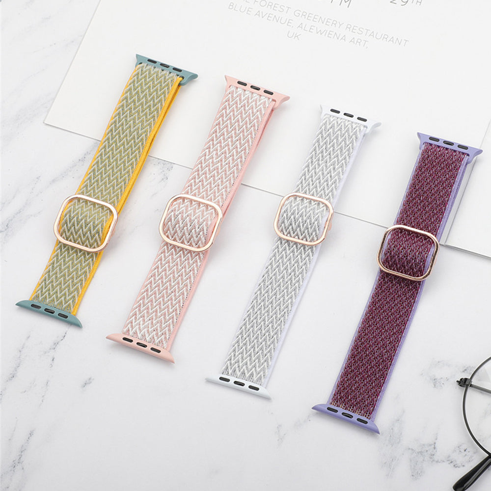 Braided Nylon Strap 44 Mm 42 Mm 40 Mm 38 Mm, Adjustable Elastic Wrist Strap