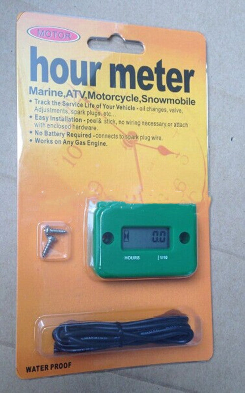 Tired Timer Motorcycle Motorboat Atv Lcd Induction Type Hour Meter 2 Punch 4 Punch Timer