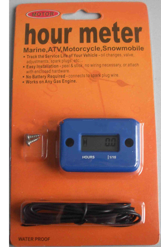 Tired Timer Motorcycle Motorboat Atv Lcd Induction Type Hour Meter 2 Punch 4 Punch Timer