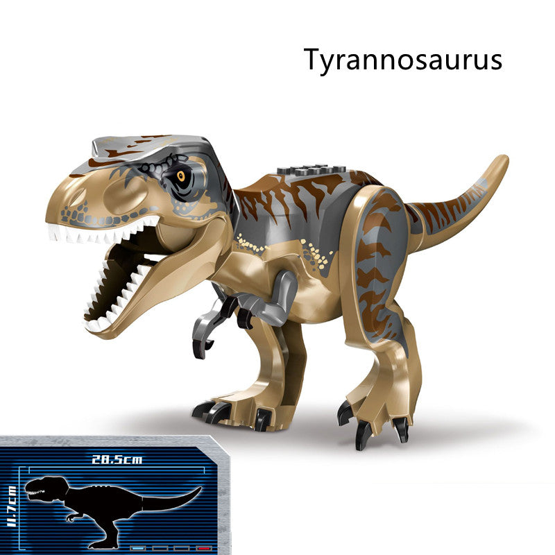 Jurassic Colorful Dinosaur Building Blocks Children's Puzzle Assembling And Inserting Boy Toys