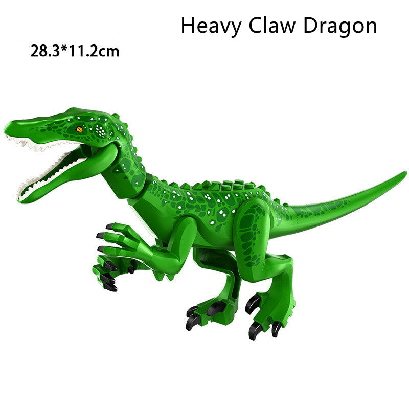 Jurassic Colorful Dinosaur Building Blocks Children's Puzzle Assembling And Inserting Boy Toys