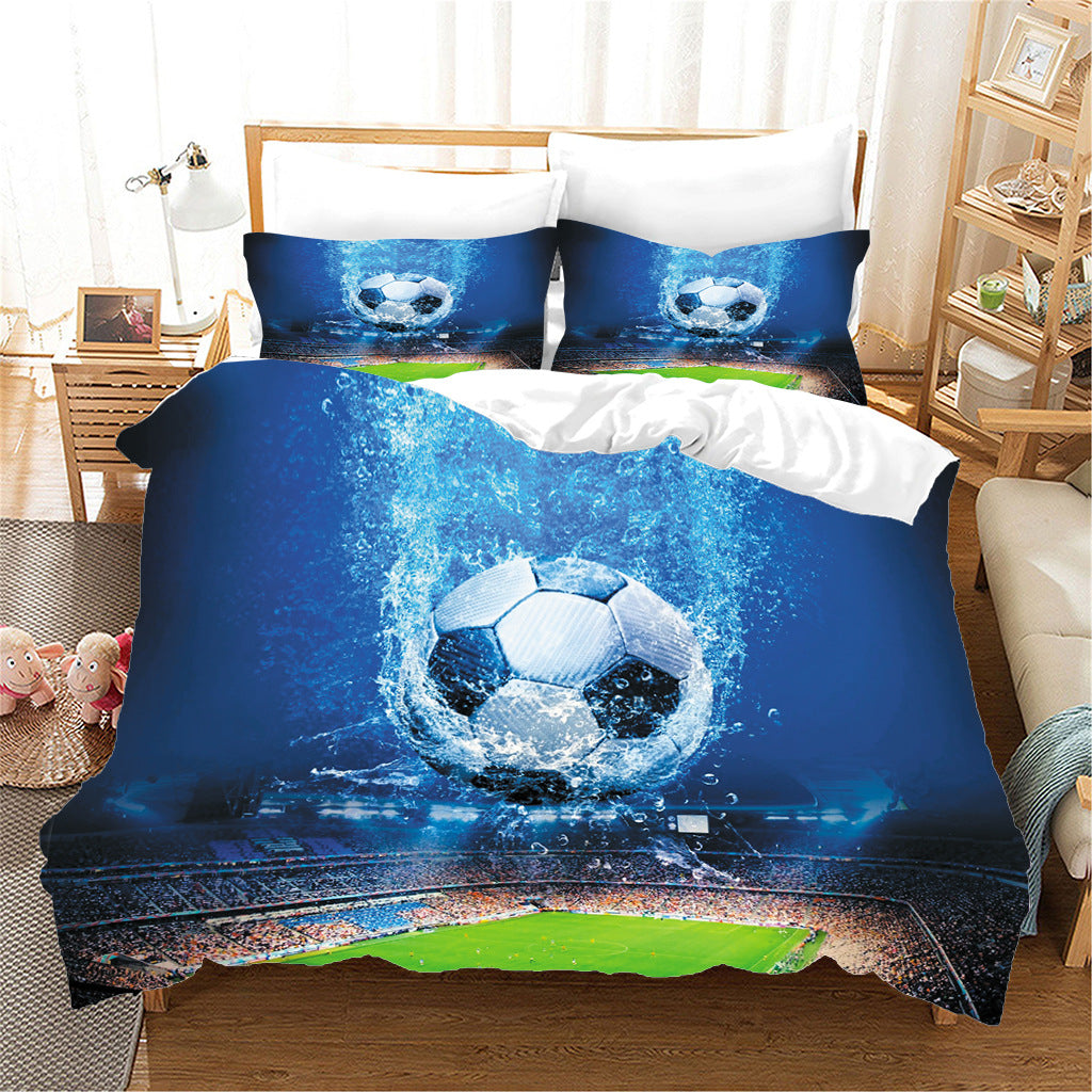 Sports Football Series Three-piece Bed