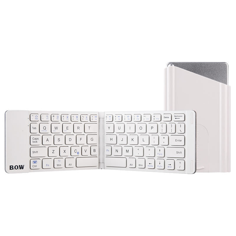 Bow Hangshi Folding Bluetooth Keyboard And Mouse Set Wireless Mute