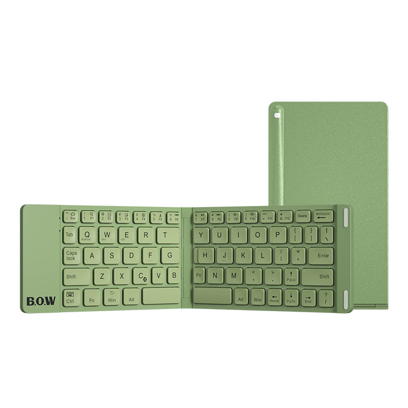 Bow Hangshi Folding Bluetooth Keyboard And Mouse Set Wireless Mute