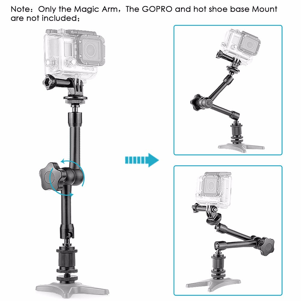 Neewer 7"Inch Adjustable Friction Power Articulating Magic Arm for LCD Monitor LED