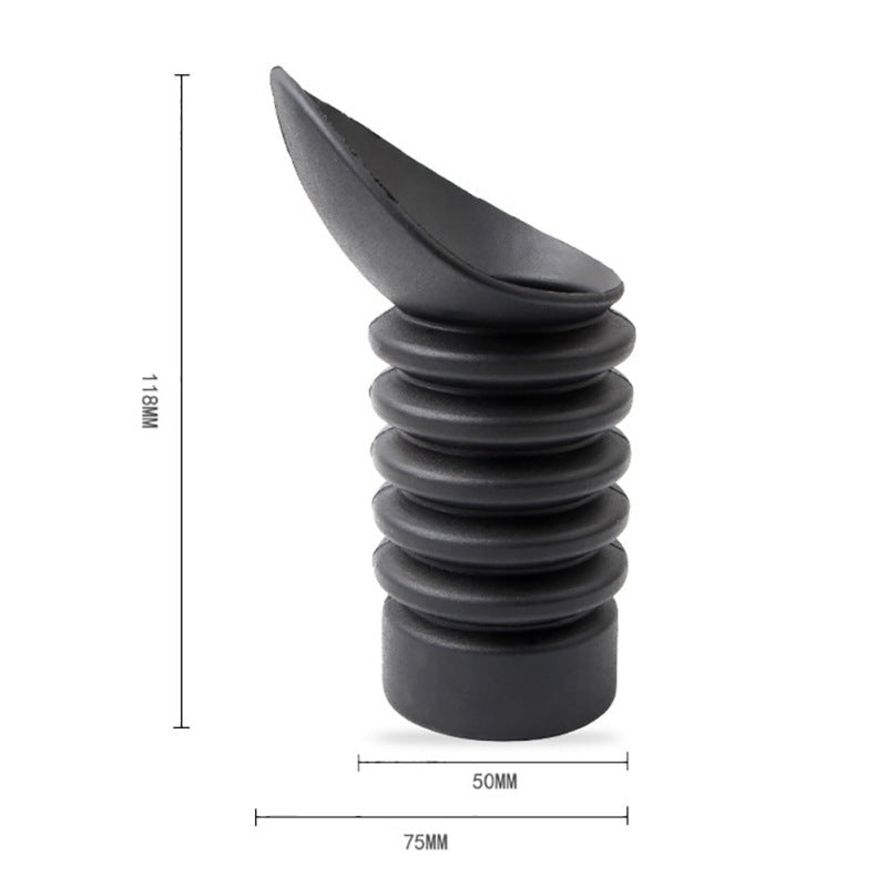 Rubber shading monocular eyecup