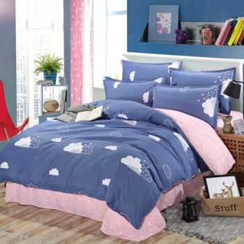 New Quilt Cover Simple Bed Sheet Cartoon Supplies Four-piece Set