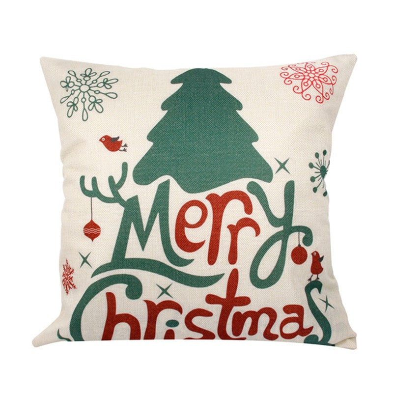 Christmas Hot-selling Home Sofa Office Creative Linen Pillowcase