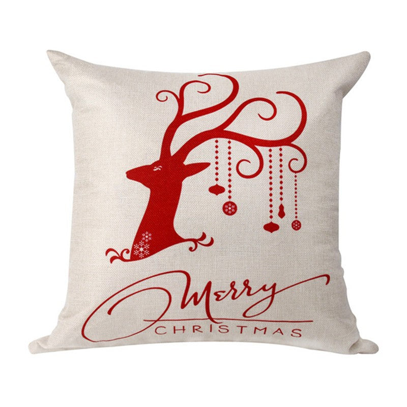 Christmas Hot-selling Home Sofa Office Creative Linen Pillowcase