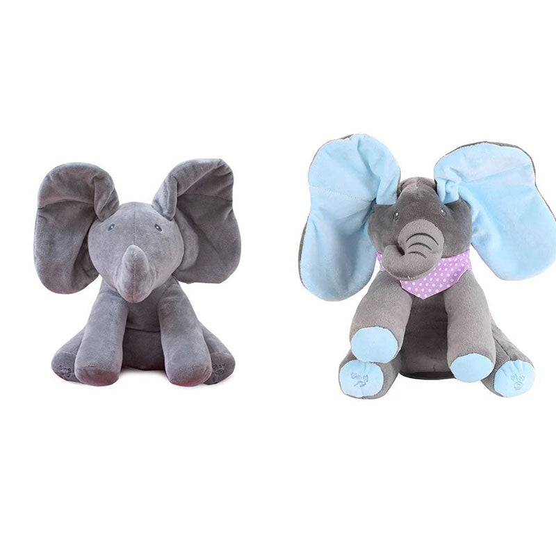 Peekaboo Elephant Plush Toy Children's Educational Electric