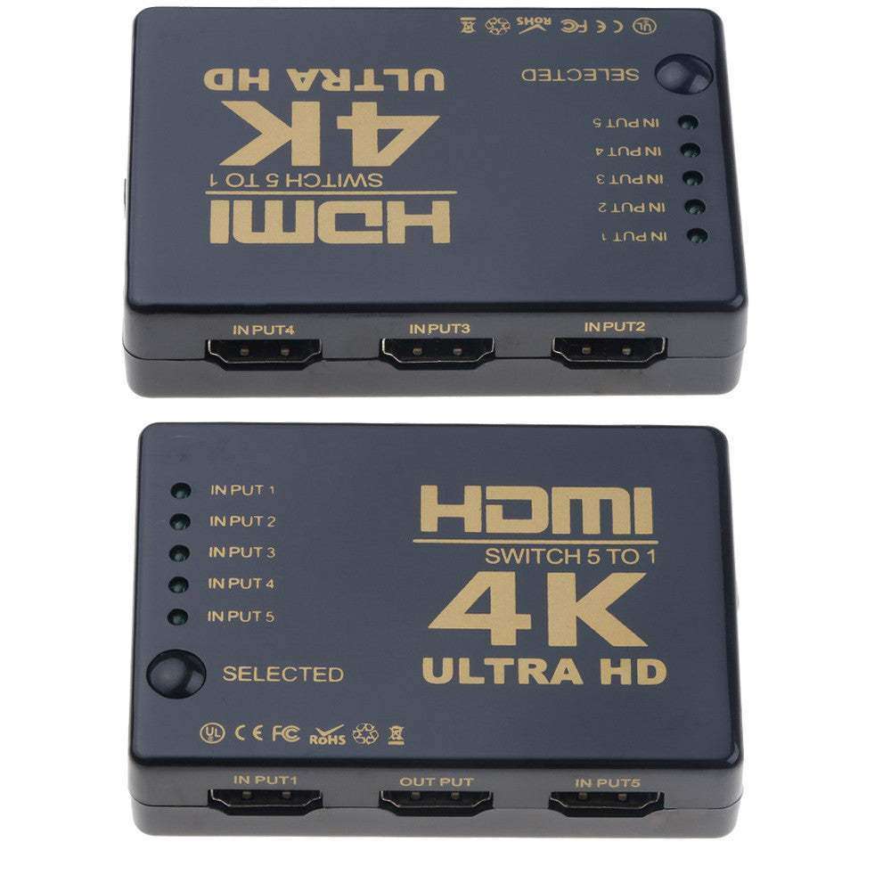 HDMI switcher five in and one out