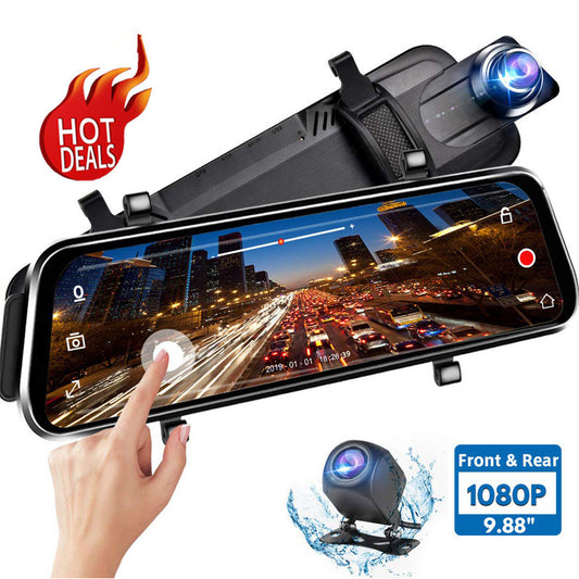 Front and Rear Dual Recording Rear View Mirror Dash Cam