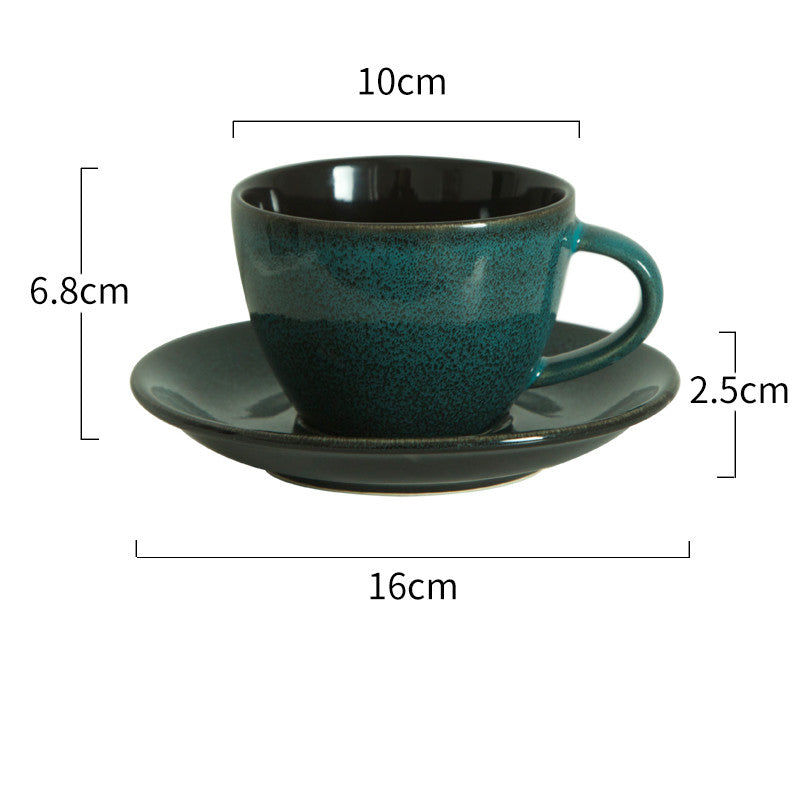 Retro Coffee Cup And Saucer Set Creative Personality Ceramic