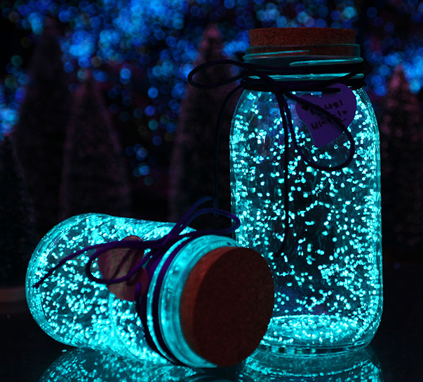 Fluorescent wishing bottle