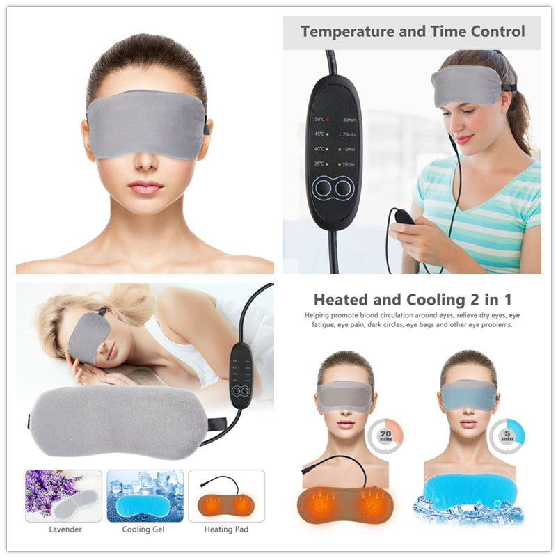 Four Speed Temperature Control Of Rechargeable Heating Steam Hot Compress Eye Mask