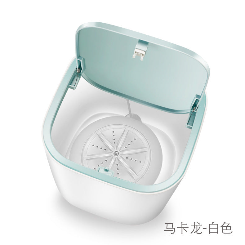 New Household Small Laundry Bucket Mini Turbo Table Washing Machine Student Dormitory Underwear Socks Washing Machine