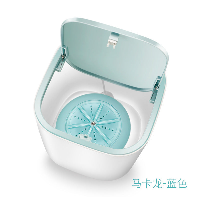 New Household Small Laundry Bucket Mini Turbo Table Washing Machine Student Dormitory Underwear Socks Washing Machine