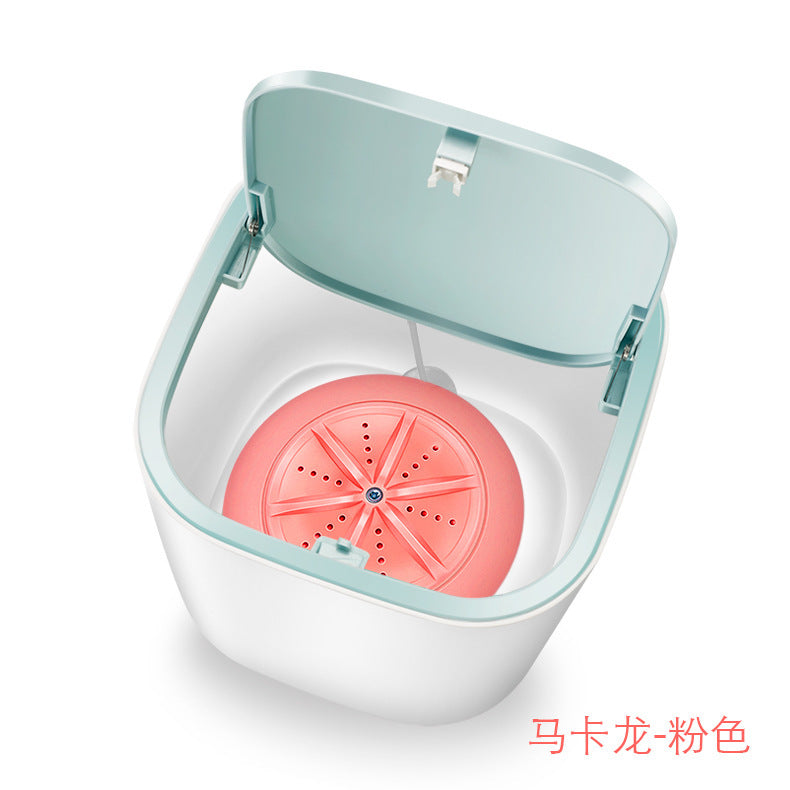 New Household Small Laundry Bucket Mini Turbo Table Washing Machine Student Dormitory Underwear Socks Washing Machine