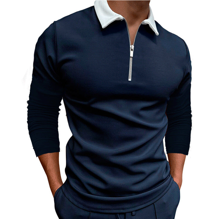 Men's Casual Long Sleeve T-shirt In Europe And America
