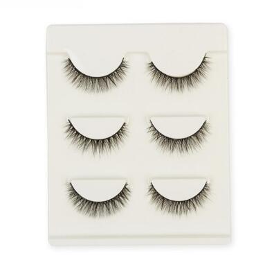 Compatible with Apple, 3 pair false eyelashes mink hair lashes Slim