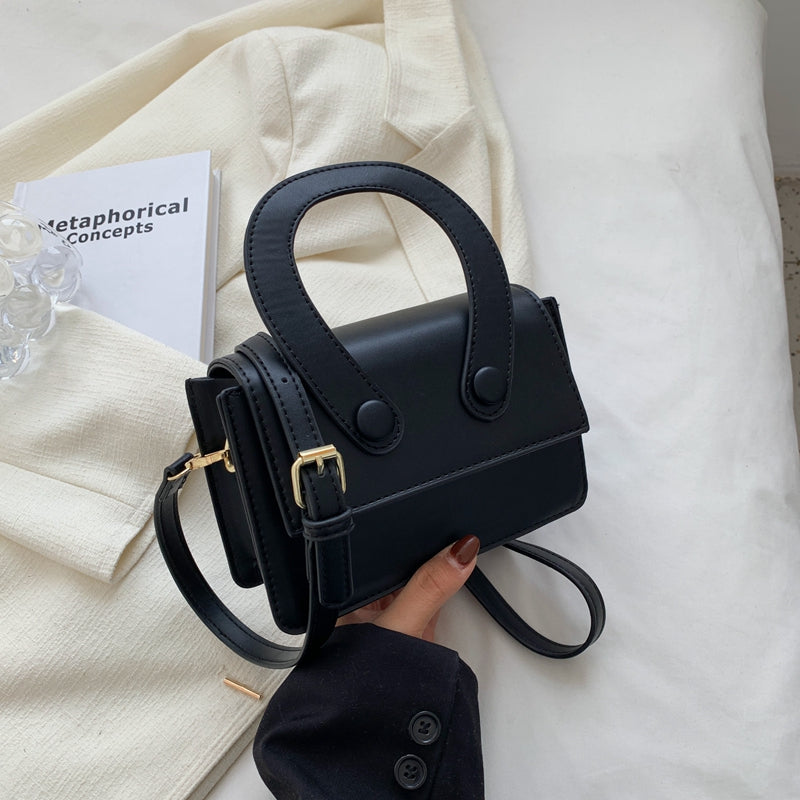 Contrasting Colors Mini Cute PU Leather Shoulder Crossbody Bags For Women Fashion Brand Designer Ladies Handbags 2022 Summer