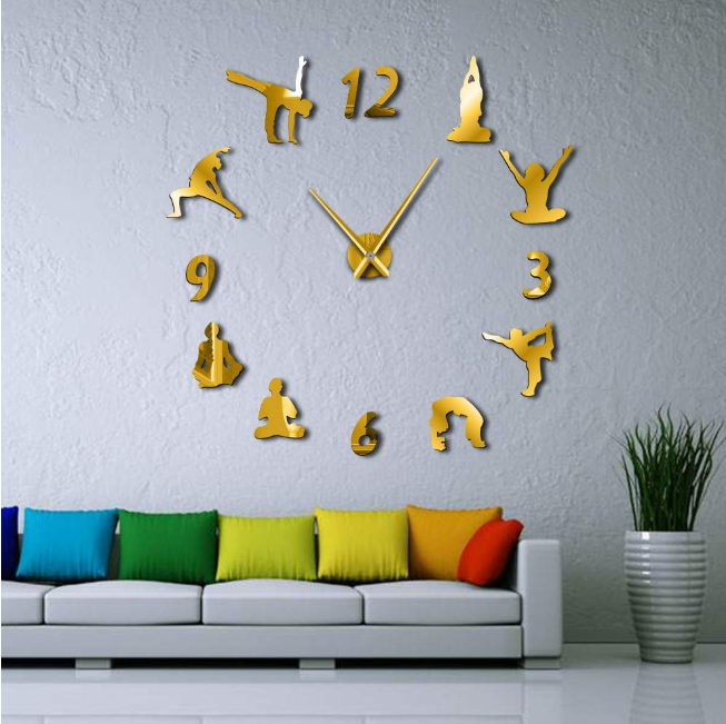 DIY wall clock living room bedroom creative 3D stereo mute home decoration wall clock