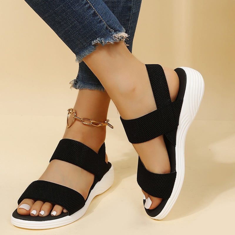 Double-strap Sandals Women Platform Beach Shoes