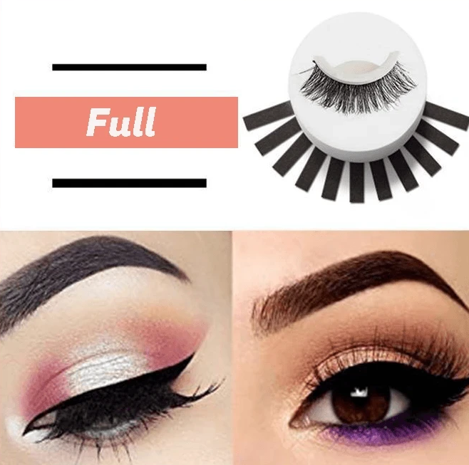 Sticky 3D silk false eyelashes No glue, no stimulation, natural