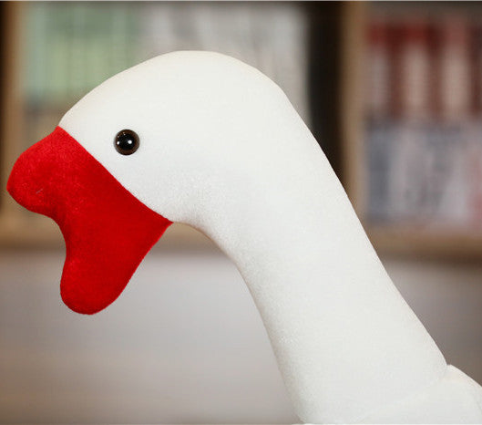 Japanese Big White Goose Headgear Goose Funny Hat