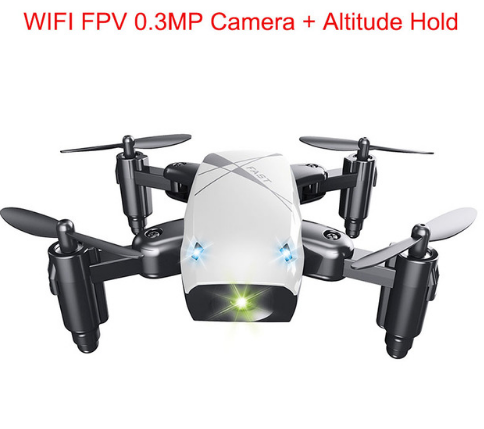 Micro Foldable RC Drone 3D Bearing Steering Wheel Remote Control Quadcopter Toys With Camera WiFi APP Control Helicopter Dron Kids Gift