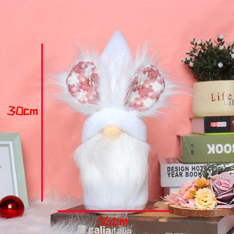 Easter Long Legged Bunny Doll Ornament Cute