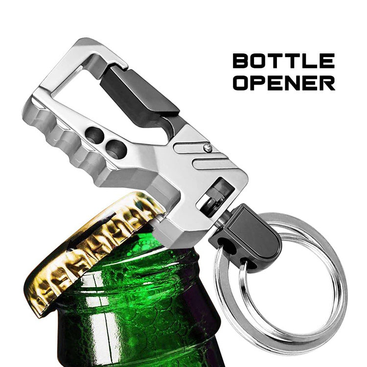 Metal Gun Ash High-end Creative Keychain Multifunctional Bottle Opener Keychain Car Keychain