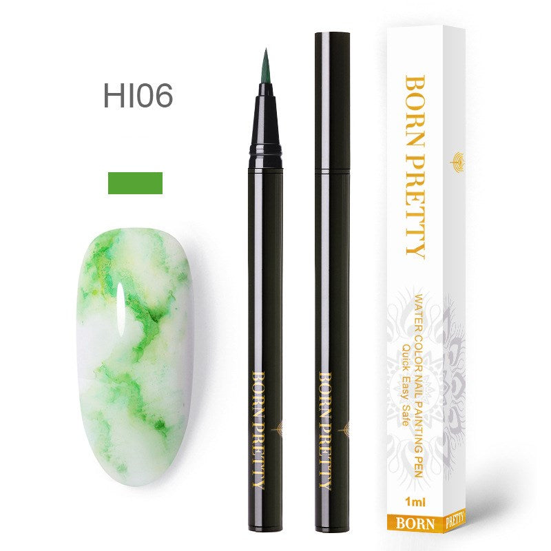 Nail ink pen blending liquid